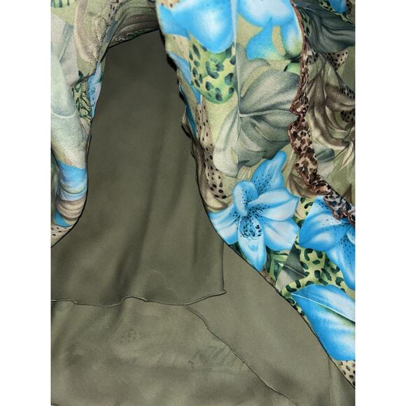 SLB Women’s Sz. M 100% Silk Lined Skirt. Pretty - Picture 5 of 9